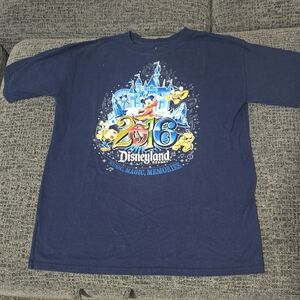 Disney Blue Short Sleeve Tee with Graphic Design